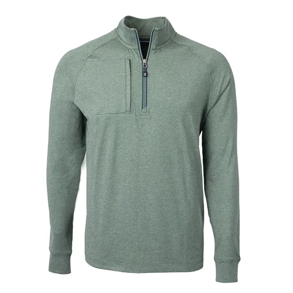 Men's sweatshirt with a quarter-zip, zipper, raglan sleeves, and locker loop.... from ASI 47965 Cutter & Buck