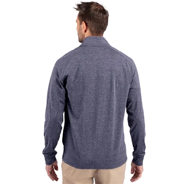 Men's sweatshirt with a quarter-zip, zipper, raglan sleeves, and locker loop.... from ASI 47965 Cutter & Buck