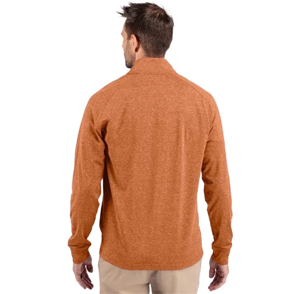 Men's sweatshirt with a quarter-zip, zipper, raglan sleeves, and locker loop.... from ASI 47965 Cutter & Buck