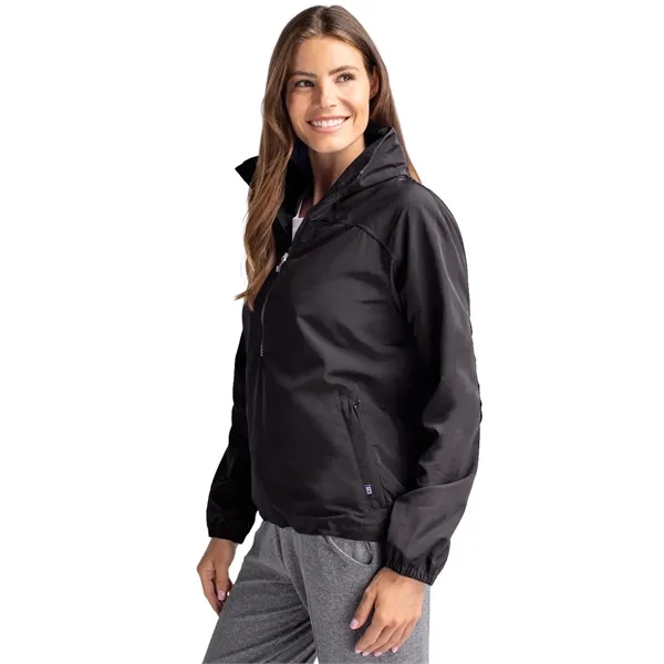 Women's anorak jacket with wind and water resistance, packable pouch, and... from ASI 47965 Cutter & Buck