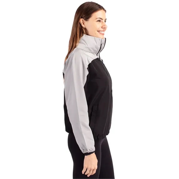 Women's anorak jacket with wind and water resistance, packable pouch, and... from ASI 47965 Cutter & Buck