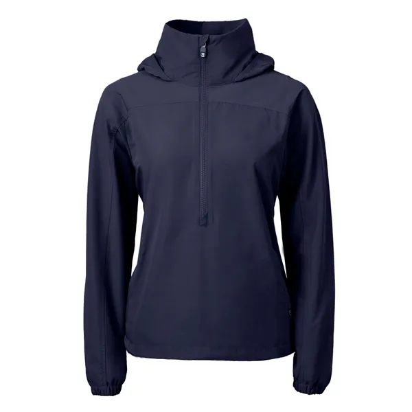 Women's anorak jacket with wind and water resistance, packable pouch, and... from ASI 47965 Cutter & Buck