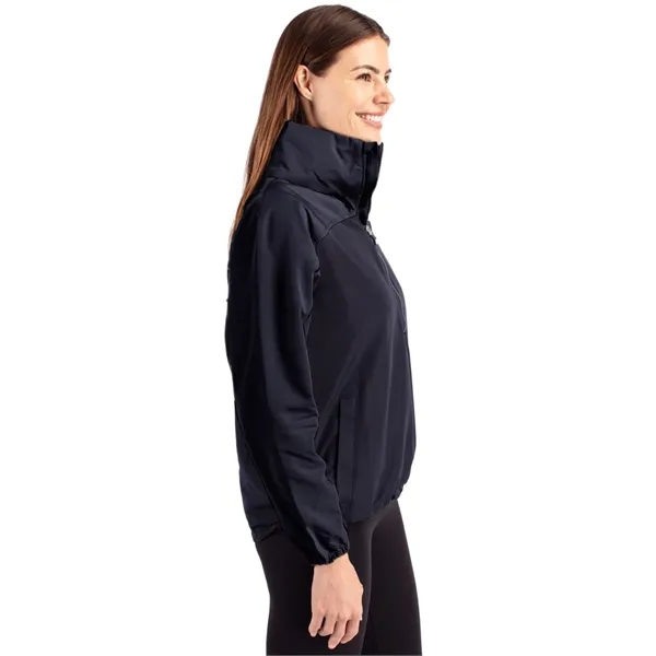 Women's anorak jacket with wind and water resistance, packable pouch, and... from ASI 47965 Cutter & Buck