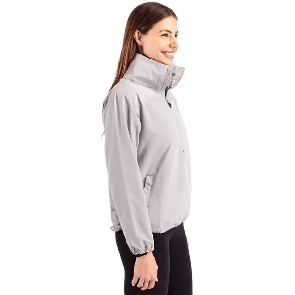 Women's anorak jacket with wind and water resistance, packable pouch, and... from ASI 47965 Cutter & Buck