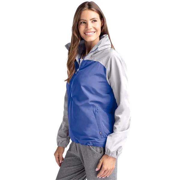 Women's anorak jacket with wind and water resistance, packable pouch, and... from ASI 47965 Cutter & Buck