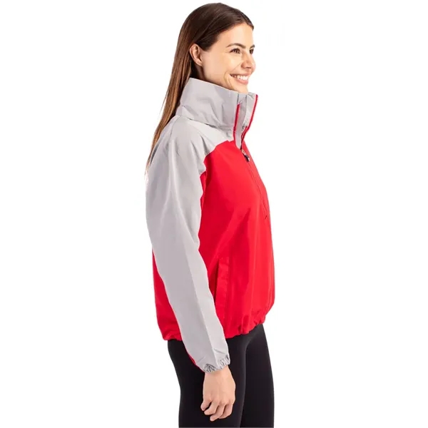 Women's anorak jacket with wind and water resistance, packable pouch, and... from ASI 47965 Cutter & Buck