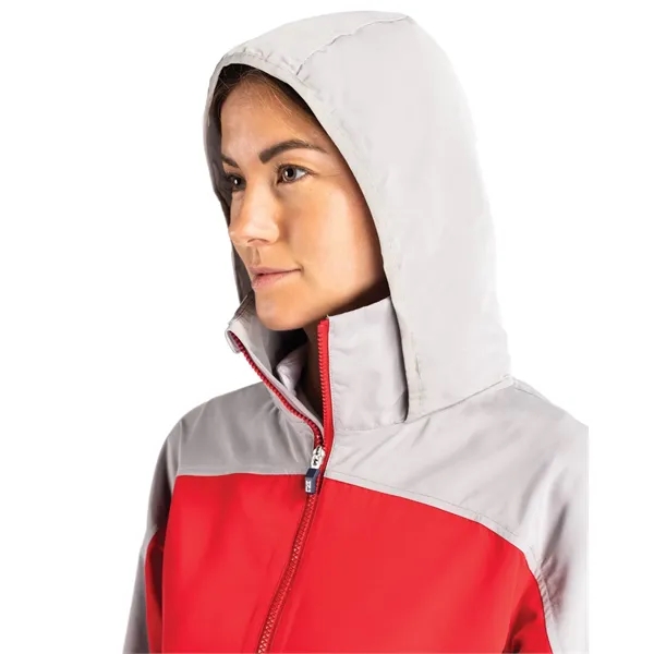 Women's anorak jacket with wind and water resistance, packable pouch, and... from ASI 47965 Cutter & Buck