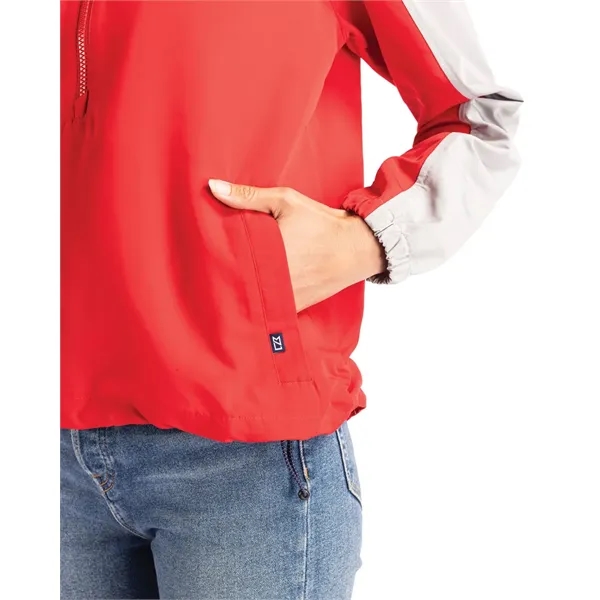 Women's anorak jacket with wind and water resistance, packable pouch, and... from ASI 47965 Cutter & Buck