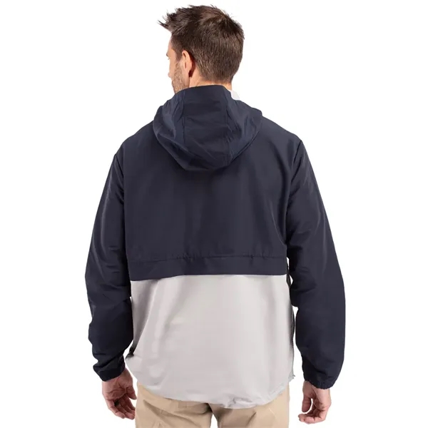 Men's anorak jacket with wind and water resistance, pouch, hood, and... from ASI 47965 Cutter & Buck