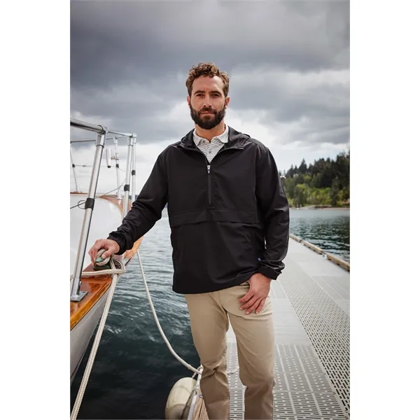 Men's anorak jacket with wind and water resistance, pouch, hood, and... from ASI 47965 Cutter & Buck