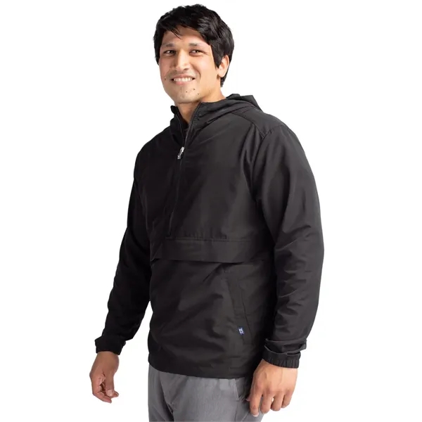Men's anorak jacket with wind and water resistance, pouch, hood, and... from ASI 47965 Cutter & Buck