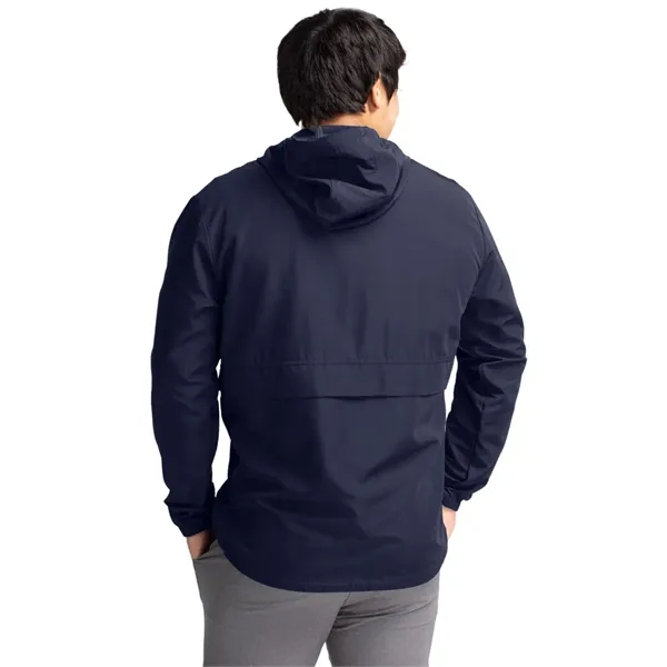 Men's anorak jacket with wind and water resistance, pouch, hood, and... from ASI 47965 Cutter & Buck