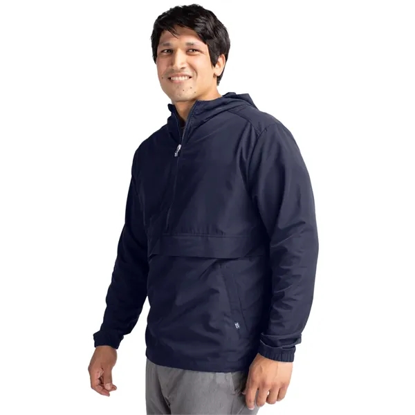 Men's anorak jacket with wind and water resistance, pouch, hood, and... from ASI 47965 Cutter & Buck