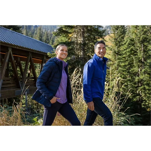 Jacket with a full-zip, wind and water resistance, hood, and drawcord.... from ASI 47965 Cutter & Buck