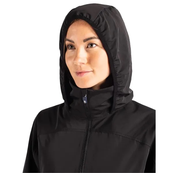 Women's jacket with a full-zip, wind and water resistance, and hood.... from ASI 47965 Cutter & Buck