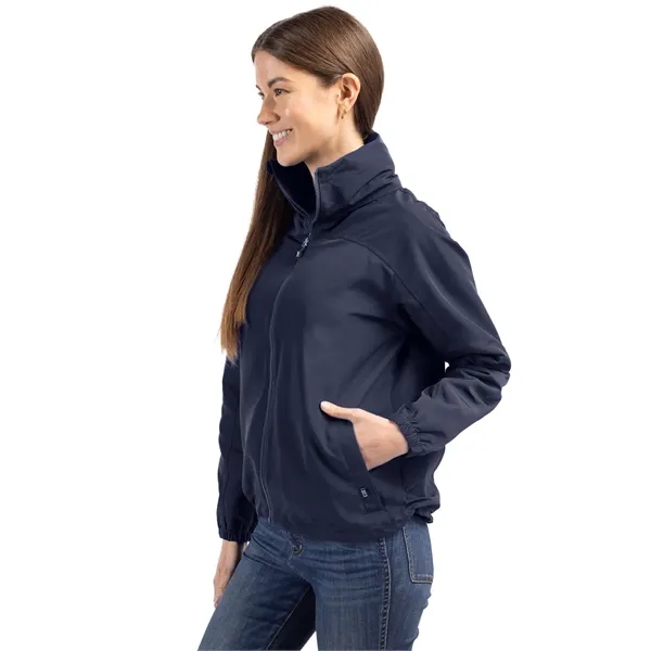 Women's jacket with a full-zip, wind and water resistance, and hood.... from ASI 47965 Cutter & Buck