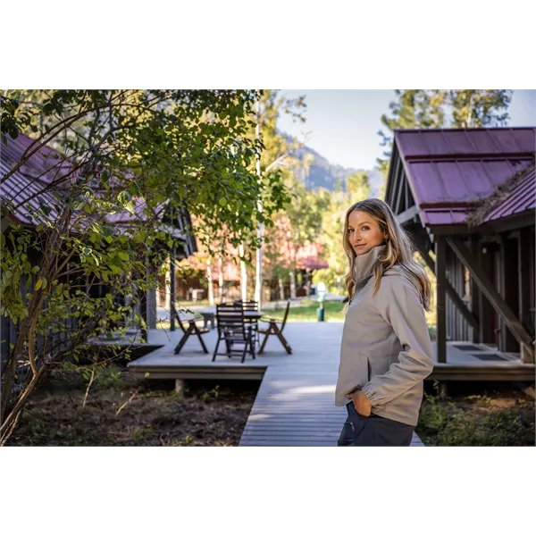 Women's jacket with a full-zip, wind and water resistance, and hood.... from ASI 47965 Cutter & Buck