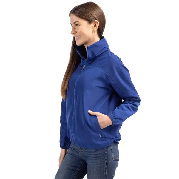 Women's jacket with a full-zip, wind and water resistance, and hood.... from ASI 47965 Cutter & Buck