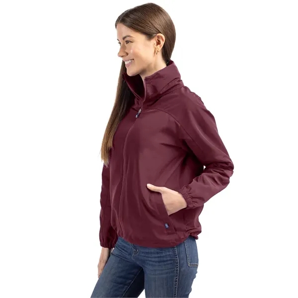 Women's jacket with a full-zip, wind and water resistance, and hood.... from ASI 47965 Cutter & Buck