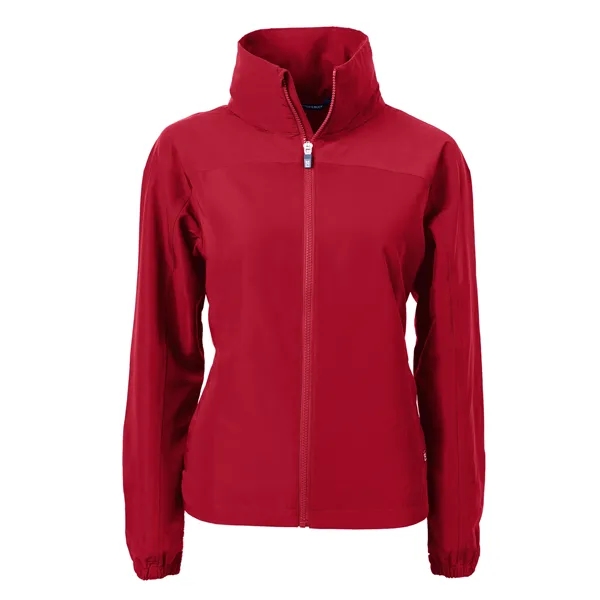 Women's jacket with a full-zip, wind and water resistance, and hood.... from ASI 47965 Cutter & Buck