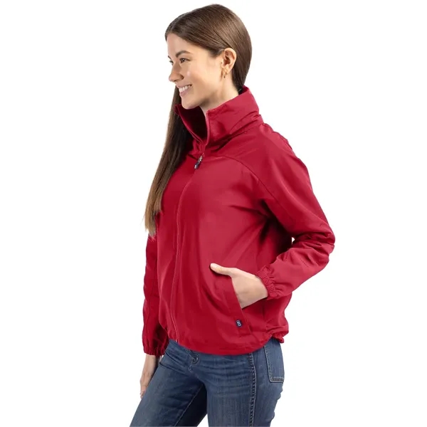 Women's jacket with a full-zip, wind and water resistance, and hood.... from ASI 47965 Cutter & Buck