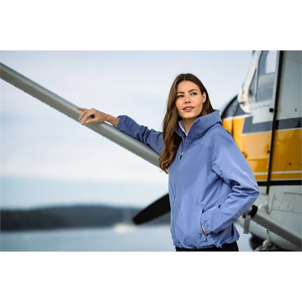 Women's jacket with a full-zip, wind and water resistance, and hood.... from ASI 47965 Cutter & Buck
