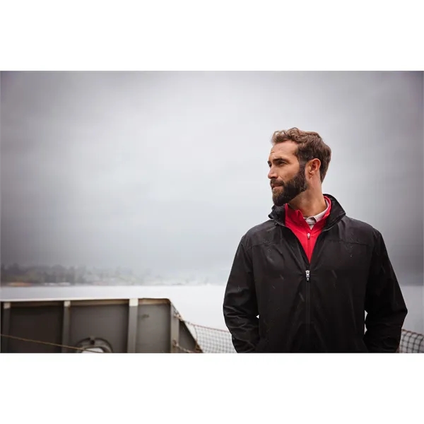 Men's jacket with a full-zip, wind and water resistance, hood, and... from ASI 47965 Cutter & Buck