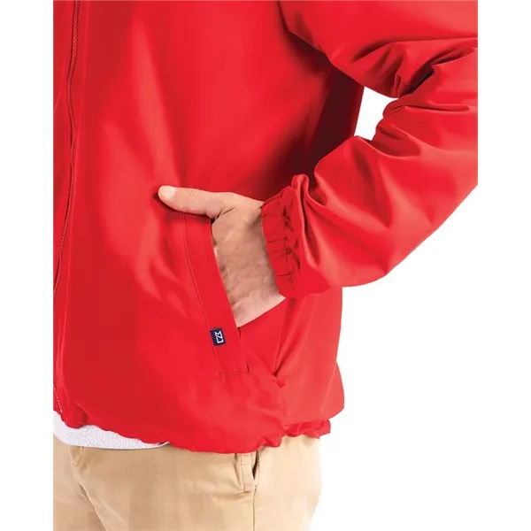 Men's jacket with a full-zip, wind and water resistance, hood, and... from ASI 47965 Cutter & Buck