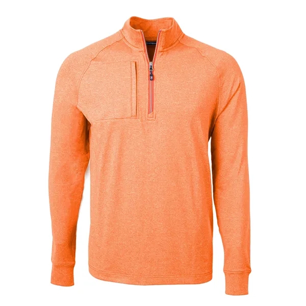 Men's sweatshirt with a quarter-zip, wind resistance, raglan sleeves, zipper, and... from ASI 47965 Cutter & Buck