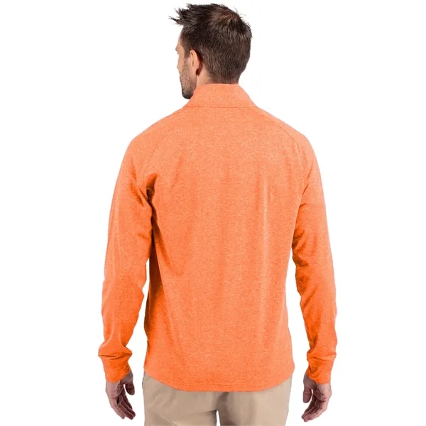 Men's sweatshirt with a quarter-zip, wind resistance, raglan sleeves, zipper, and... from ASI 47965 Cutter & Buck