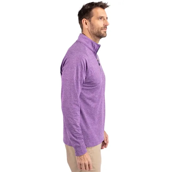Men's sweatshirt with a quarter-zip, wind resistance, raglan sleeves, zipper, and... from ASI 47965 Cutter & Buck