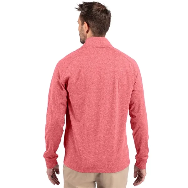 Men's sweatshirt with a quarter-zip, wind resistance, raglan sleeves, zipper, and... from ASI 47965 Cutter & Buck