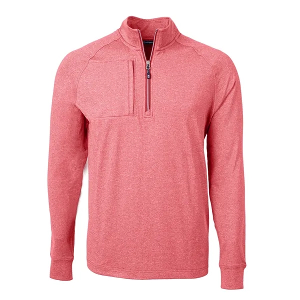 Men's sweatshirt with a quarter-zip, wind resistance, raglan sleeves, zipper, and... from ASI 47965 Cutter & Buck