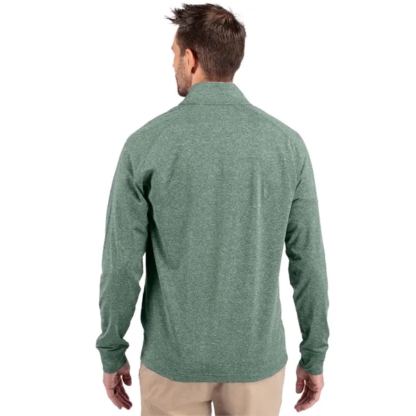 Men's sweatshirt with a quarter-zip, wind resistance, raglan sleeves, zipper, and... from ASI 47965 Cutter & Buck