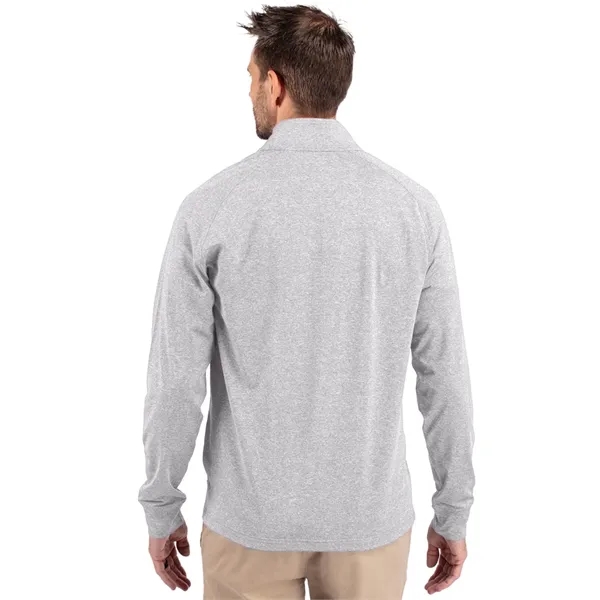 Men's sweatshirt with a quarter-zip, wind resistance, raglan sleeves, zipper, and... from ASI 47965 Cutter & Buck