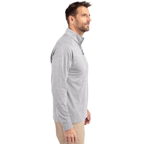 Men's sweatshirt with a quarter-zip, wind resistance, raglan sleeves, zipper, and... from ASI 47965 Cutter & Buck