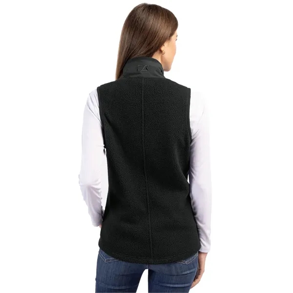 Women's vest with a full-zip, brushed fleece interior, zipper, and pockets.... from ASI 47965 Cutter & Buck