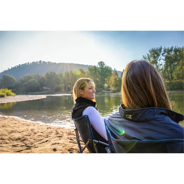 Women's vest with a full-zip, brushed fleece interior, zipper, and pockets.... from ASI 47965 Cutter & Buck