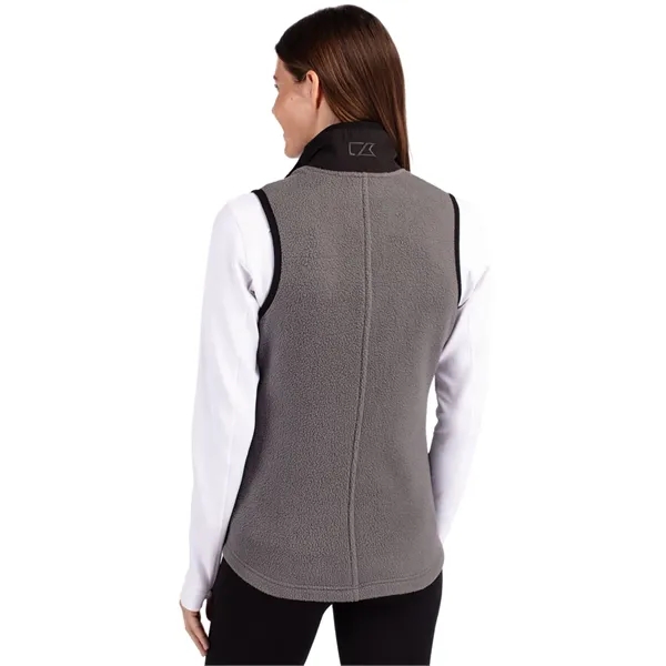 Women's vest with a full-zip, brushed fleece interior, zipper, and pockets.... from ASI 47965 Cutter & Buck