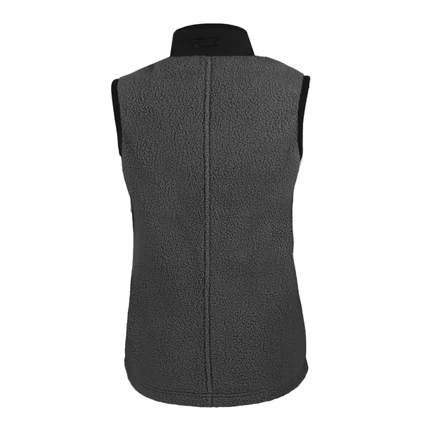 Women's vest with a full-zip, brushed fleece interior, zipper, and pockets.... from ASI 47965 Cutter & Buck