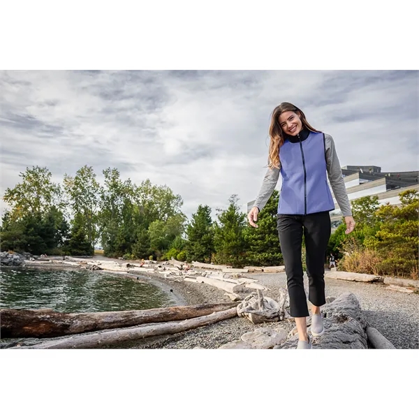 Women's vest with a full-zip, brushed fleece interior, zipper, and pockets.... from ASI 47965 Cutter & Buck
