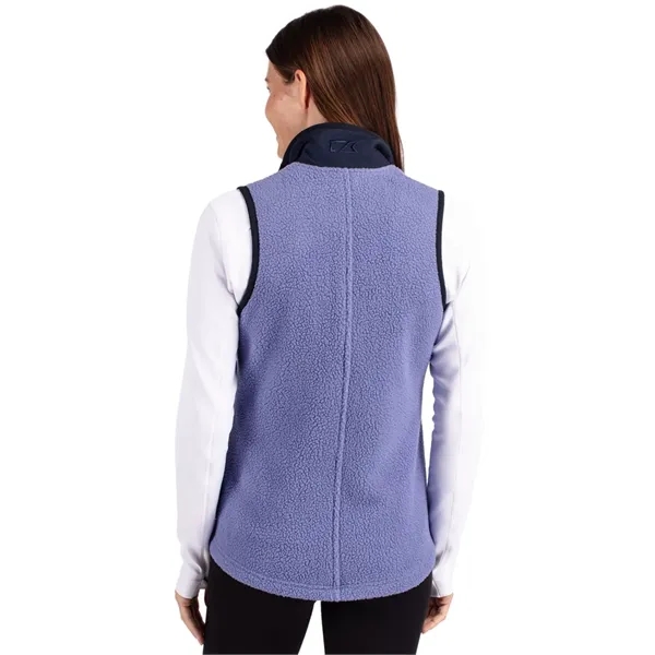 Women's vest with a full-zip, brushed fleece interior, zipper, and pockets.... from ASI 47965 Cutter & Buck