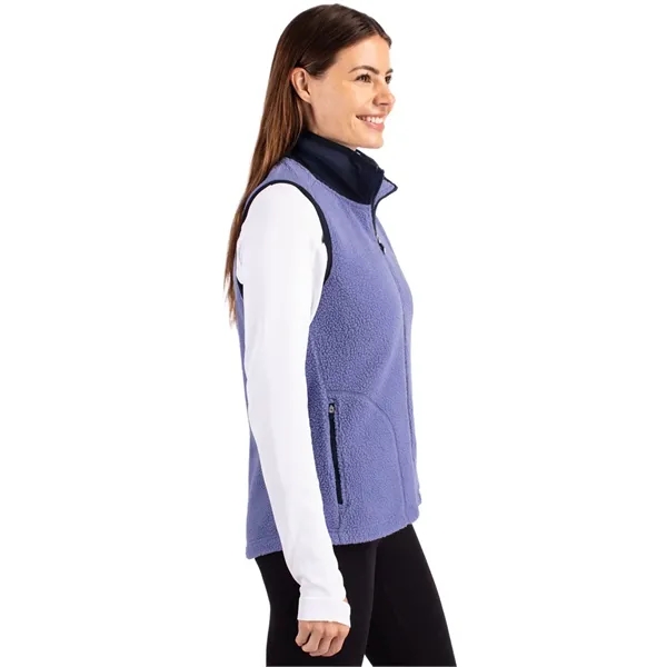 Women's vest with a full-zip, brushed fleece interior, zipper, and pockets.... from ASI 47965 Cutter & Buck