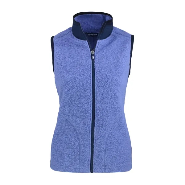 Women's vest with a full-zip, brushed fleece interior, zipper, and pockets.... from ASI 47965 Cutter & Buck