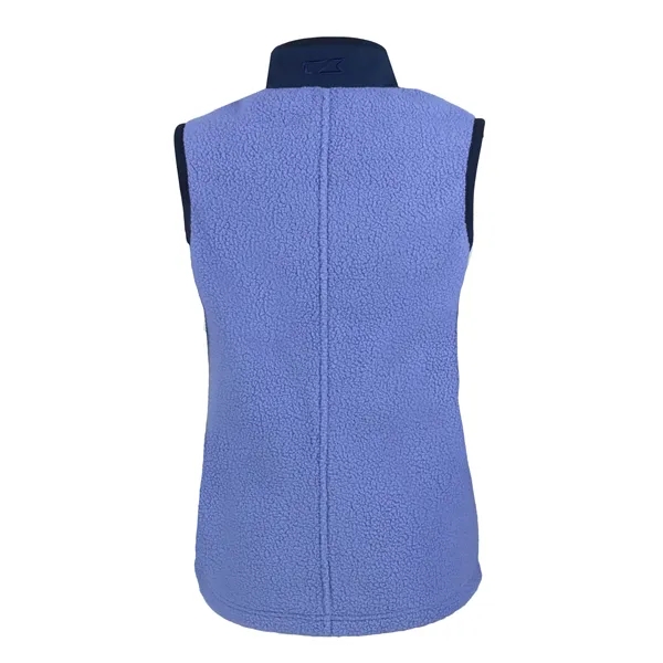 Women's vest with a full-zip, brushed fleece interior, zipper, and pockets.... from ASI 47965 Cutter & Buck