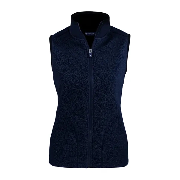 Women's vest with a full-zip, brushed fleece interior, zipper, and pockets.... from ASI 47965 Cutter & Buck