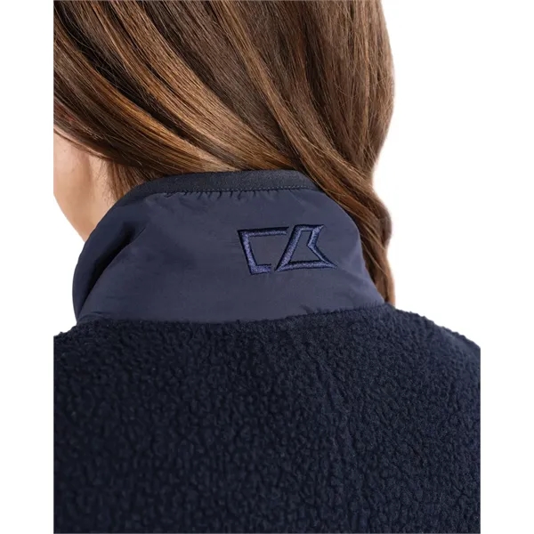 Women's vest with a full-zip, brushed fleece interior, zipper, and pockets.... from ASI 47965 Cutter & Buck