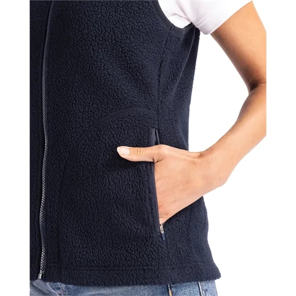 Women's vest with a full-zip, brushed fleece interior, zipper, and pockets.... from ASI 47965 Cutter & Buck
