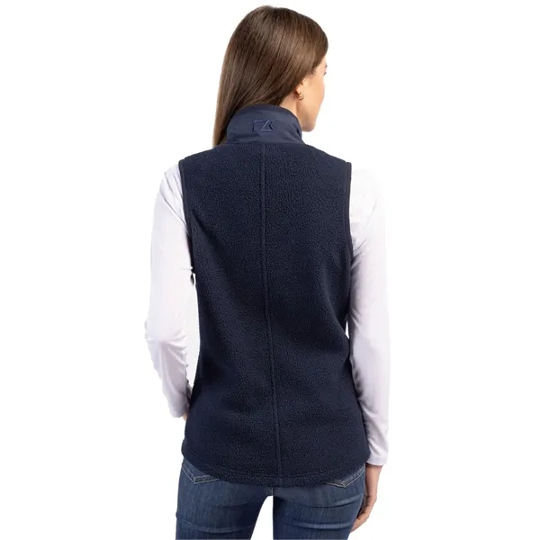 Women's vest with a full-zip, brushed fleece interior, zipper, and pockets.... from ASI 47965 Cutter & Buck