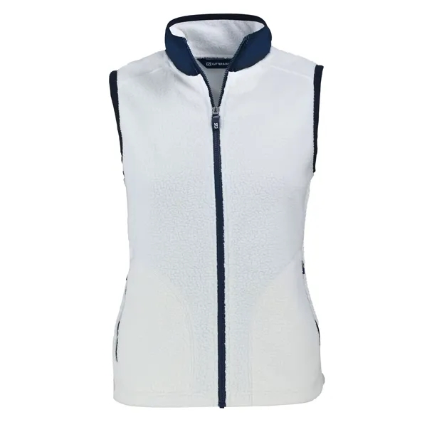 Women's vest with a full-zip, brushed fleece interior, zipper, and pockets.... from ASI 47965 Cutter & Buck